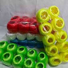 10 rollos (total 400 metros) Cuerda de plástico duradera y resistente al desgarro - Ideal para jardinería, mensajería, embalaje de comercio electrónico, atado diario, sujetadores, accesorios de embalaje para regalos de Navidad/Halloween, decoración artesanal e industria y construcción agrícola (5 colores: azul, amarillo, verde, rojo, blanco) - Unitalla - Ver 4