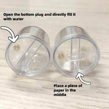 2个DIY塑料自制雪球相框，兼容各种小物件，DIY材料，纸艺装饰品，礼物，自制绘画相框等，节日手工套装，节日活动创意工作坊，圣诞节自制礼物，送给朋友的礼物等。