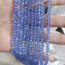 10 串闪亮 4 毫米玻璃珠/节日珠/奥地利玻璃珠/玻璃圆珠/水晶隔珠，适用于手链/项链/脚链/耳环珠宝制作/DIY 散珠 - 彩色 - 查看 30