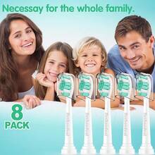 Replacement Toothbrush Heads Compatible With Philips Are C2 Plaque Control Protective Clean 4100 5100 6100 Electric Toothbrush, 8-Pack  Brush Heads{Inchcolor_nameinch:Inch8PackWhiteinch} - 8個裝白色 - 查看 8
