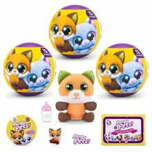 5 Surprise Plushy Pets Series 2 3 Pack By Collectible Mystery Capsule Plushy Pet Adoption Toy For Girls Teens - as pic - View 1