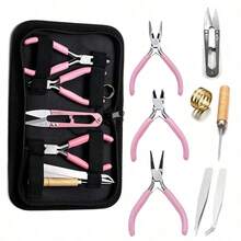 5 Packs Jewelry Pliers Set, Jewelry Making Tools With Needle ,Round ,Chain ,Bent Nose Pliers/Zipper Pliers, Jewelry Making Supplies Repair/ Cut Kits For Crafting - Multicolor - View 15