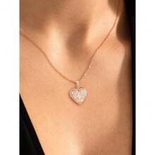 U7 Women Locket Necklace Platinum 14K Gold Photo Lockets That Hold Picture,Chain 20 Inch Person.Alized Gift Custom Love Heart Image Necklaces{Inchcolor_nameinch:Inch04#RoseGold(TreeofLife)Inch} - 04#RoseGold(Tree Of Life) - View 3