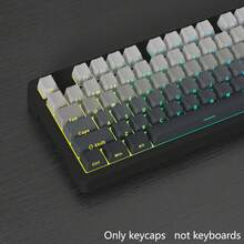Teclas de repuesto de material PBT con grabado lateral y degradado translúcido, perfil CHERRY adecuado para interruptores MX (teclado no incluido) - Multicolor - Ver 6
