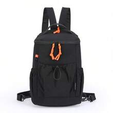 1 szt. Torba na ramię/listonoszkę, uniwersalna torba na co dzień, unisexowa, wielofunkcyjna, lekka, duża torba na ramię, plecak ze ściągaczem, torba podróżna na laptopa, lekki plecak dojazdowy, torba sportowa na wędrówki, konstrukcja umożliwiająca noszenie torby na ramieniu