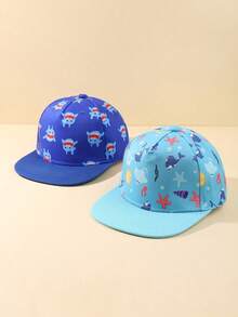 1/2顶男女宝宝棒球帽,软帽檐可调节,四季皆宜 - 彩色 - 查看 5