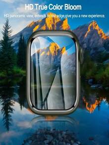 3片装超高清水凝胶膜，兼容 9/4/5/6/10/3/2/11代 Ultra（40mm/44mm/42mm/46mm/49mm）和7/8代（41mm/45mm），手表屏幕保护膜，软膜材质，非玻璃材质。 - 無色 - 查看 4