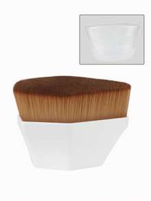 1/2 pezzi di Pennello Magic Foundation Powder nr. 55 con scatola, pennello a petalo, set di pennelli per il trucco, set di pennelli trucco portatile, strumenti di bellezza per il trucco