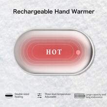 RAF 2-In-1 Portable Hand Warmer, Rechargeable Heating Pad For Winter, Electric Hand Warmer With Fast Heating And Power Bank Function, Pocket Heater Suitable For Women, Men, Students And Elderly, Best Warming Gift For Valentine's Day And Christmas. Battery Capacity: 1200mAh.