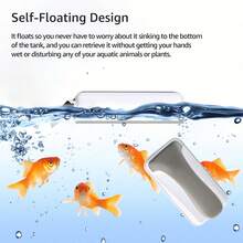 1pc Aquarium Magnetic Brush, Floating Double-Sided Cleaning Tool, Algae Scraper, Strong Magnet Fish Tank Brush