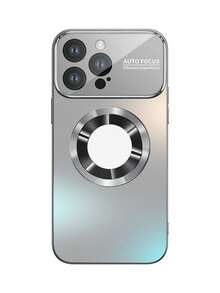 Luxury Titanium Magnetic Phone Case Brand New Luxury Titanium Color Phone Case, Compatible With Apple 16, 15, 14, 13, 12 And 11 Pro Max Plus Models, Supports Magnetic Wireless Charging, And Equipped With Shock-Resistant Glass Camera Lens Protection Birthday Anniversary Gift - Grey - View 25