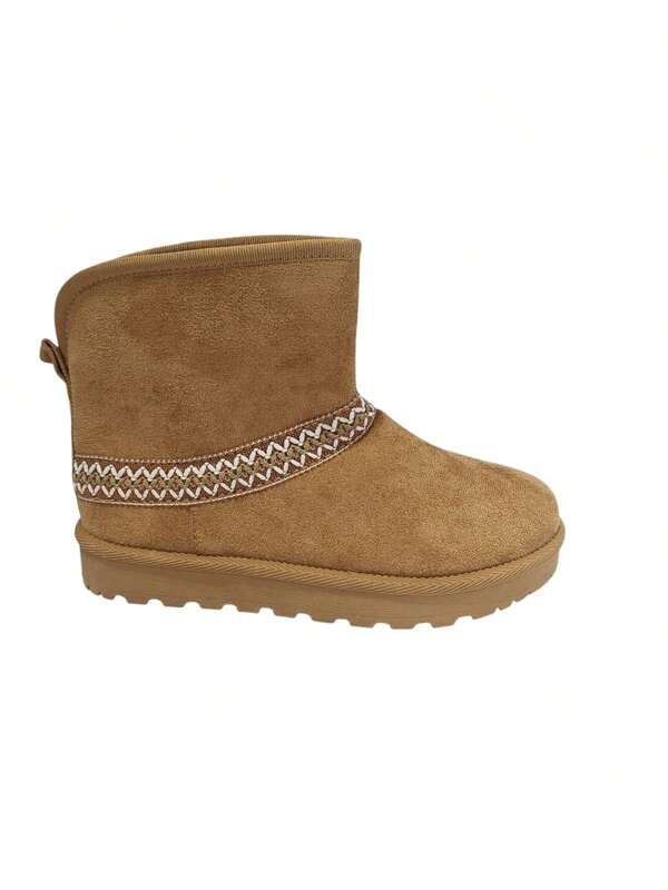 Stivaletti alla caviglia da donna con design a patchwork geometrico, cinturini e suola spessa