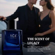 1PCS-YCZ Midnight Ocean Men's Eau De Toilette, 1.7 Fl Oz (50 Ml). A Long-Lasting Oriental Fragrance For Men, Making It The Perfect Gift For Gentlemen. Men's Perfume, Women's Perfume, Travel Spray, Storage Case-An Essential For Club Nights And Banquets. Ideal For Gifting On Valentine's Day And Father's Day. - 藏蓝色 - 查看 5