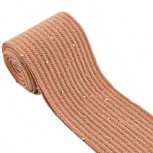 1 Rolle einseitig geripptes Band, gestreiftes Kordsamt-Band, verschiedene Farben, 3 Handwerke verfügbar (Folienpunkt, Strass-Einlage oder hochmetallischer Glanz), geeignet für DIY-Basteleien, Haarzubehör, Geschenkverpackung, Weihnachtsdekoration, Blumenarrangements, Hochzeiten, Partydekorationen