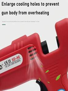 1pc 20W Wireless Hot Melt Glue Gun (Comes With 5pcs 7mm Glue Sticks), Heats Up In 1-2 Minutes, Anti-Leakage Nozzle & Anti-Scald Design - Lightweight Handheld Glue Gun, Suitable For DIY, Office, Home - Compatible With 7mm Glue Sticks - Multicolor - View 5