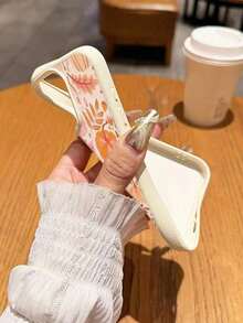 1個 ハロウィン パンプキン＆メープルリーフパターン スマホケース  17/17Pro/17Promax/Air/16E/15Promax/16Promax/13Promax/12/11Pro/12Promax/13/14Pro/16/15Pro対応 - ホワイト - チェックする 5