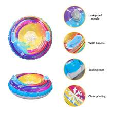 1pc Thick Inflatable Ski Hoop, Colorful PVC Material Ski Circle, Suitable For Outdoor Winter Sports, Adult Inflatable Ski Mat Accessory