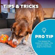 Outward Hound By Nina Ottosson Twistiez Interactive Plush Dog Treat Puzzle, Unicorn, Purple - ColorD - 查看 5