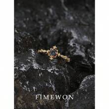 Promise Rings Her 14K Gold Plated Rings Dainty Vintage PeridotAlexandrite Engagement Ring Gold Jewelry Non Tarnish Gifts Women Size 5 - 10 - 9 + 復古訂婚戒指 + 黃金 - 查看 3