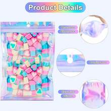 50 Pcs 6.3 X 9.4 Inch Holographic Bags Packaging Bags Resealable Smell Proof Bag For Party Favor Food Storage, Cosmetics, Jewelry & Pen Packaging{Inchcolor_nameinch:Inch6.3x9.4InchHolographicinch,Inchsize_nameinch:Inch1Count(Packof50)Inch} - 6.3x9.4吋全息 - 查看 3