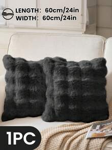 1/2/4 Stück luxuriöser Kunstfell Toskana Kissenbezug, Kissenhülle, ohne Kisseneinsatz, flauschige Heimdekoration Kissenhülle für Wohnzimmer Sofa, Schlafzimmer Kopfteil, Überwurfkissen, Oeko-Tex