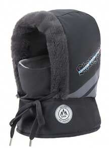 女士针织帽围巾套装（2件套），保暖内衬针织帽，户外骑行护耳头巾，冬季 - 6007 - 查看 17