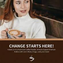 Mushroom Coffee | 100g/3.53oz 20bags |Focus Coffee| Cognitive Elevation | Enhances Mental Performance And Memory Retention With Lion's Mane And Chaga, Supports Natural Energy Production And Stress Resilience, Smooth Rich Flavor With Health Benefits | Ideal For Large Conferences And Team Building Events - Multicolor - View 5