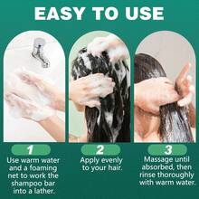 100g Handmade Cypress Leaf Shampoo Bar, Christmas Gift & Souvenir, Ingredients: Usmangrass, Ginseng, Fo-Ti, Jojoba Seed Oil, Soapberry, Mulberry Leaf Extract. Shampoo Bar For Hair Nourishment, Strengthening, Oil Control And Dandruff Reduction, Ideal Gift For Family And Friends