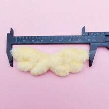 18pcs Mini Angel Wings Patches For DIY Sewing Projects, Soft And Colorful Decorations, Fluffy DIY White Angel Charms For Christmas, Halloween, Thanksgiving, Valentine's Day Decorations, Crafting Supplies, Doll Making Supplies - Multicolor - View 7