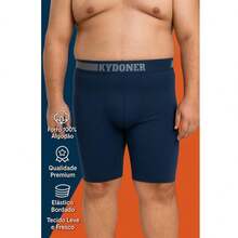Kit 5 Long Leg Boxer BriefsCiclista Plus Size ExtraGG - Nhiều màu - Xem 3