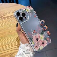Funda a prueba de golpes de borde suave y moderna La nueva funda transparente para teléfono presenta una variedad de patrones florales y es compatible con los modelos de  16, 15, 14, 13, 12, 11, XS, XR, X, 7, 8, 12/13 Mini Plus Pro Max SE, lo que la hace un gran regalo para cumpleaños o el Día de San Valentín tanto para hombres como para mujeres. Esta funda a prueba de golpes es un compañero confiable para tu teléfono. Esta funda a prueba de golpes es un compañero confiable para tu teléfono. - 1 pieza - Ver 8