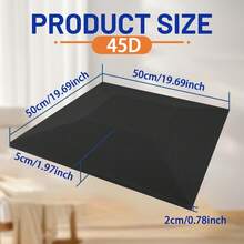 1 件 19.69 英寸 X19.69 英寸 X1.97 英寸 45D 高密度泡沫垫，室内装饰垫（用于餐椅垫、轮椅座椅更换）- 白色、黑色、灰色、浅蓝色