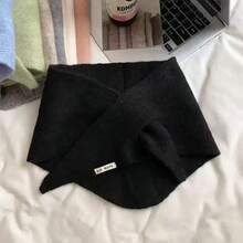 Women's Winter Scarf High-End New Fashion Versatile Neck Scarf Knitted Triangle Headscarf Shawl Neck Scarf [Random Letters] - Multicolor - View 6