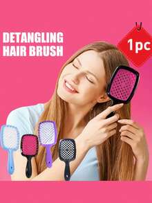 1pc/2pcs Grid Comb, Smooth Hair Comb, Dry And Wet Dual-Use Hair Comb, Scalp Massage, Fluffy Styling Hollow Comb, Suitable For Hairstyle Manufacturing, Scalp Massage, Male And Female Use - Multicolor - View 13