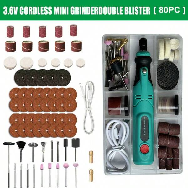 [Cordless Engraving Pen] Cordless Engraving Grinder Pen Mini | 3 Speed Variable Rotary Tool Set Kit For Cutting, Engraving, Drilling, Sanding, Polishing, USB Rechargeable, Great For DIY Crafts