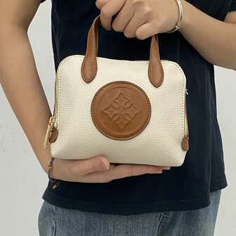 2025 Spring/Summer New Casual Tote Bag For Women, Multi-Pocket Handbag With Zipper Closure, Suitable For Daily Use, Shopping, Carrying Phone, College Style