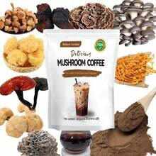 Mushroom Coffee | 100g/3.53oz 20bags |Focus Coffee| Cognitive Elevation | Enhances Mental Performance And Memory Retention With Lion's Mane And Chaga, Supports Natural Energy Production And Stress Resilience, Smooth Rich Flavor With Health Benefits | Ideal For Large Conferences And Team Building Events - Multicolor - View 7