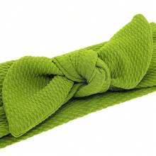 Diadema con orejas de conejo de unicolor para niños, diadema con textura de burbuja giratoria para bebés, accesorios de diadema de unicolor al por mayor