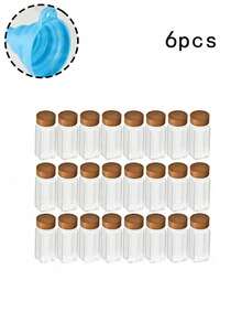 120毫升方形调味瓶，胡椒调味瓶，玻璃香料罐套装 - 防锈透明香料罐，带木盖，适用于厨房和餐厅，新颖的盐瓶，简约设计。方形调味瓶，胡椒调味瓶，120毫升，相思木盖，24个装调味罐。 - 彩色 - 查看 9