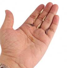 20pcs/Lot Stainless Steel Earrings Base Polygon Stalk Earring DIY Earring Findings For DIY Jewelry Making Connector Accessories - 20 Pieces# Ear Hooks - View 3