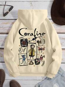 Flannel  Sweatshirt Printed Tracksuit Streetwear Jacket Geek Cold Weather Top - Beige - View 2