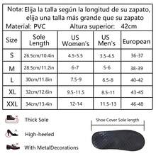 Cubre Zapatos Impermeable, Protector De Zapatos Con Reflector, Cubiertas de Zapatos Antideslizante con Cremalleras, Para La Temporada De Lluvias, Al Aire Libre, Ciclismo - Multicolor - Ver 7