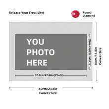 Customized Diamond Painting Set, DIY Personalized Pictures, 5D Diamond Art, Adult Customized Gift, Home Wall Decoration (Round Diamonds, 11.7x11.7 Inches/30x30 Cm), Diamond Painting Art Set - Multicolor - View 126