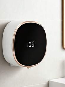 Lavamanos automático inteligente de pared, dispensador de espuma recargable por USB, 300 ml, material ABS, 3 niveles de espuma ajustables, adecuado para baños domésticos, baños de centros comerciales, restaurantes, etc. - Blanco - Ver 3