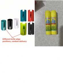 Random Color Portable Round Paper Cutter, Gift Wrapping Scissors, Christmas Paper Trimmer, Note: Some Blade Loss May Occur During Transportation