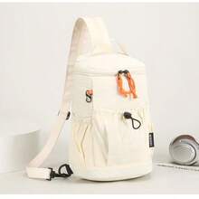 1 szt. Torba na ramię/listonoszkę, uniwersalna torba na co dzień, unisexowa, wielofunkcyjna, lekka, duża torba na ramię, plecak ze ściągaczem, torba podróżna na laptopa, lekki plecak dojazdowy, torba sportowa na wędrówki, konstrukcja umożliwiająca noszenie torby na ramieniu