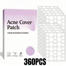 36/360片装水胶体祛痘贴，日夜两用，温和不刺激 - 防水透气，遮盖瑕疵、痘痘和皮肤瑕疵，面部及肌肤护理祛痘贴 - 隐形超薄必备 - 彩色 - 查看 9