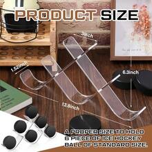 1pc Acrylic Ice Hockey Puck Display Case, 3-Tier/6-Tier Clear Display Cabinet, X-Shaped Design, Suitable For Autographed Pucks And Collectibles, Ideal Storage Rack For Sports Fans And Collectors, Also Suitable For Home, Office Or Hockey-Themed Room Decor - Multicolor - View 4