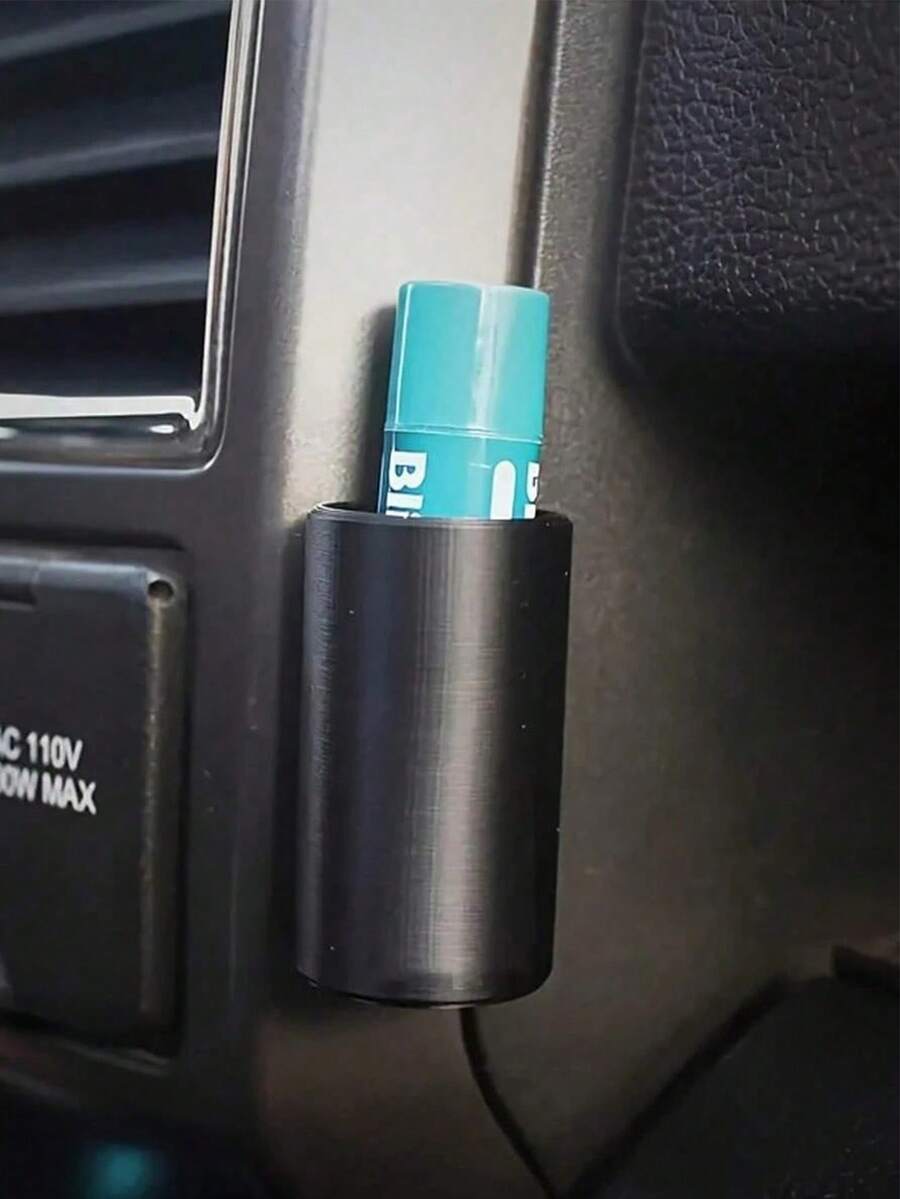 1pc Universal Silicone Car Lip Balm Holder,Portable Lipstick Storage Rack Cosmetics And Accessories, Essential Car Organizer For Cosmetics Accessories,Car Lipstick Organizer Gifts Women,For On-The-Go Beauty,Holiday Season Stocking Stuffer.