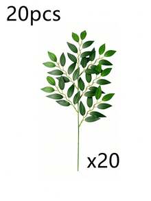 1/5/10/20 Stücke Italienische Ruscus Grünpflanzen Stiele, 55cm künstliche grüne Blattgirlande, künstliche Blumen Ranken zum Aufhängen als Bouquet Füllung, Tisch Mittelstücke, Heim Dekoration, Rose, Dekorative Rose, Dekorativer Stil, Party und Feiertags Dekorationen, Weihnachts Dekoration, Boho Stil, Schlafzimmer Accessoires Dekorationen